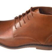 Leather Chelsea boot lace-up for men