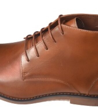 Leather Chelsea boot lace-up for men
