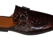 Italian Crocodile leather skin Half shoes