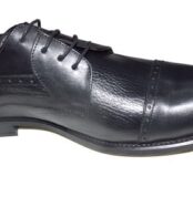 Smart black leather shoes