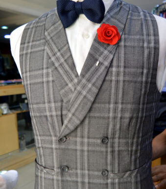 fashionable Double Breasted Waistcoat for men; complementary for three piece suit