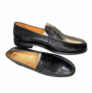 Vandini Leather Black Loafers Shoe - Image 2