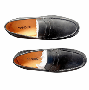 Vandini Leather Black Loafers Shoe