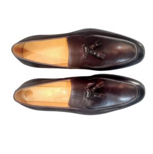 Vandini Tassle Leather Dark Brown Shoe - Image 4