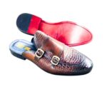 July One Crocodile Skin and Plane Leather Strap Half Shoe