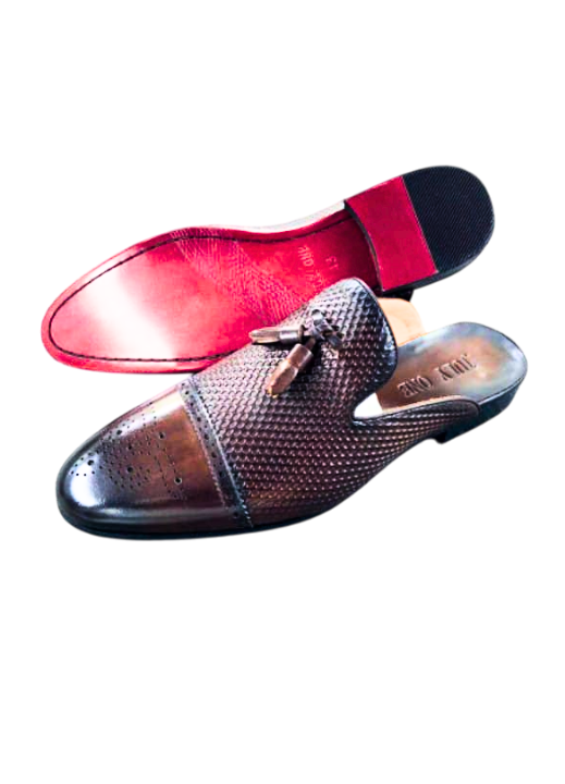July One Dotted Leather Half Shoe